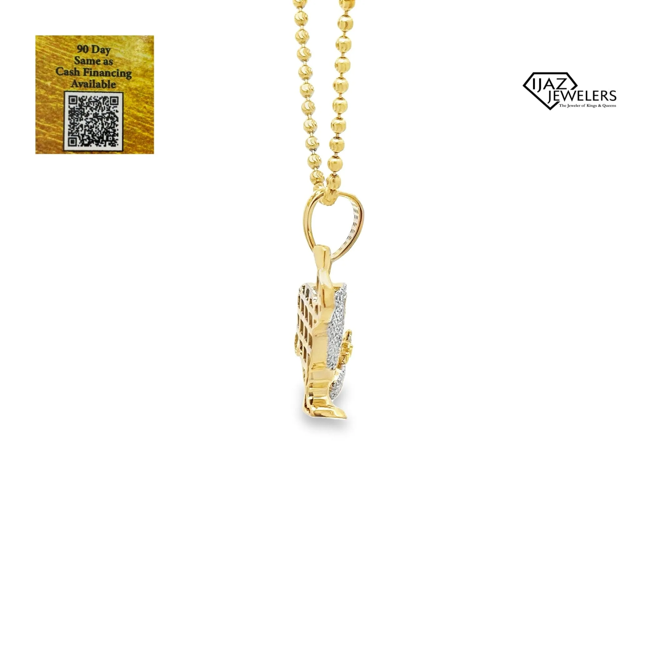 10K Gold 0.33 CTW Diamond Money Trophy Charm