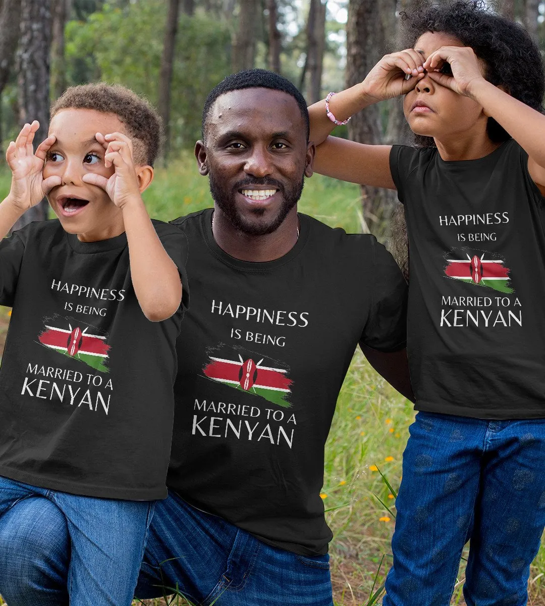 1sttheworld T-Shirt - Husband Kenya T-Shirt Black A35