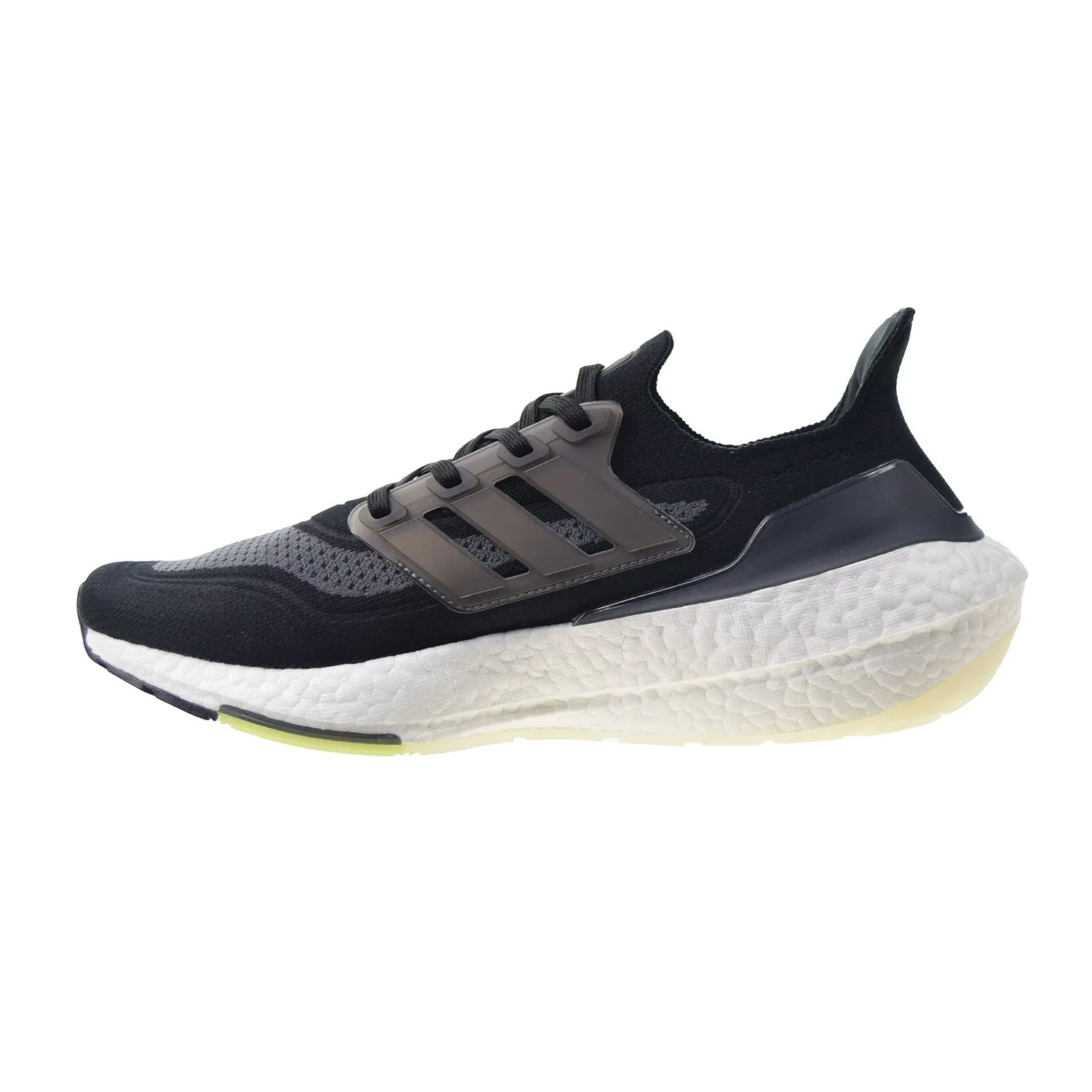 Adidas Ultraboost 21 Men's Shoes Core Black-Silver Metallic-Solar Yellow