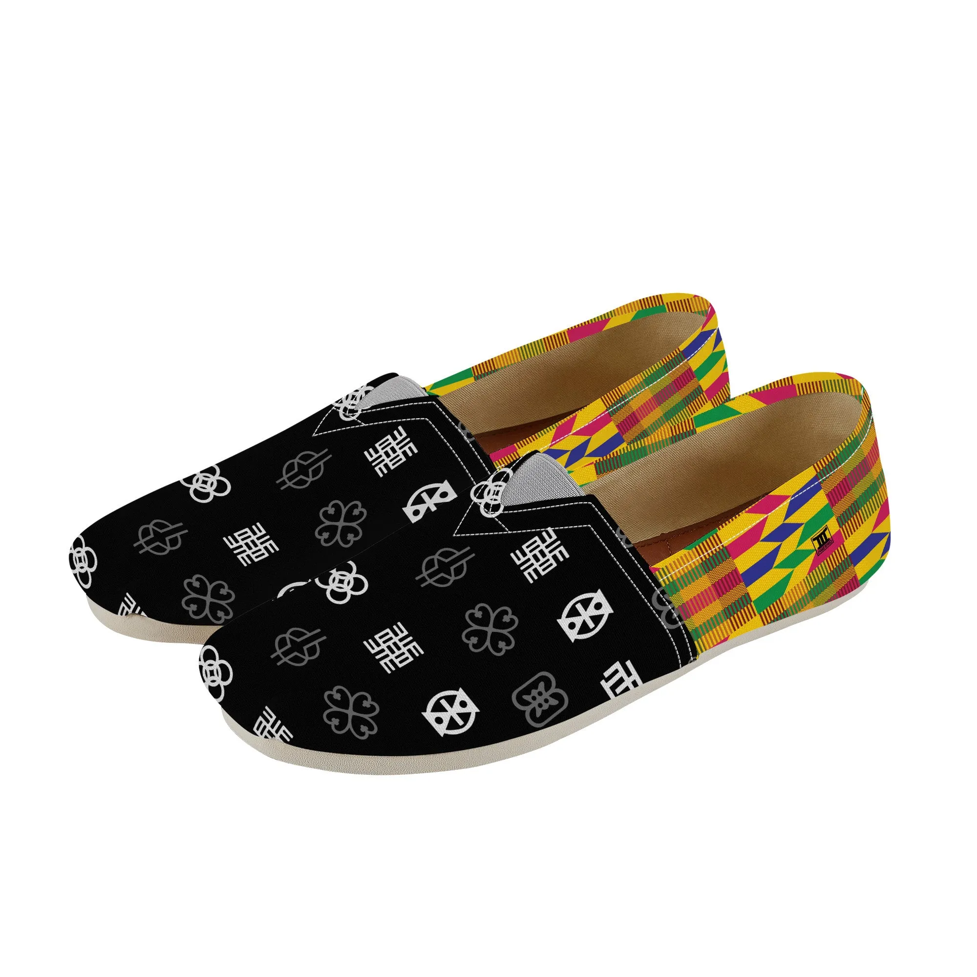 Adinkra Tuntumpa-Kente Slip-on Canvas