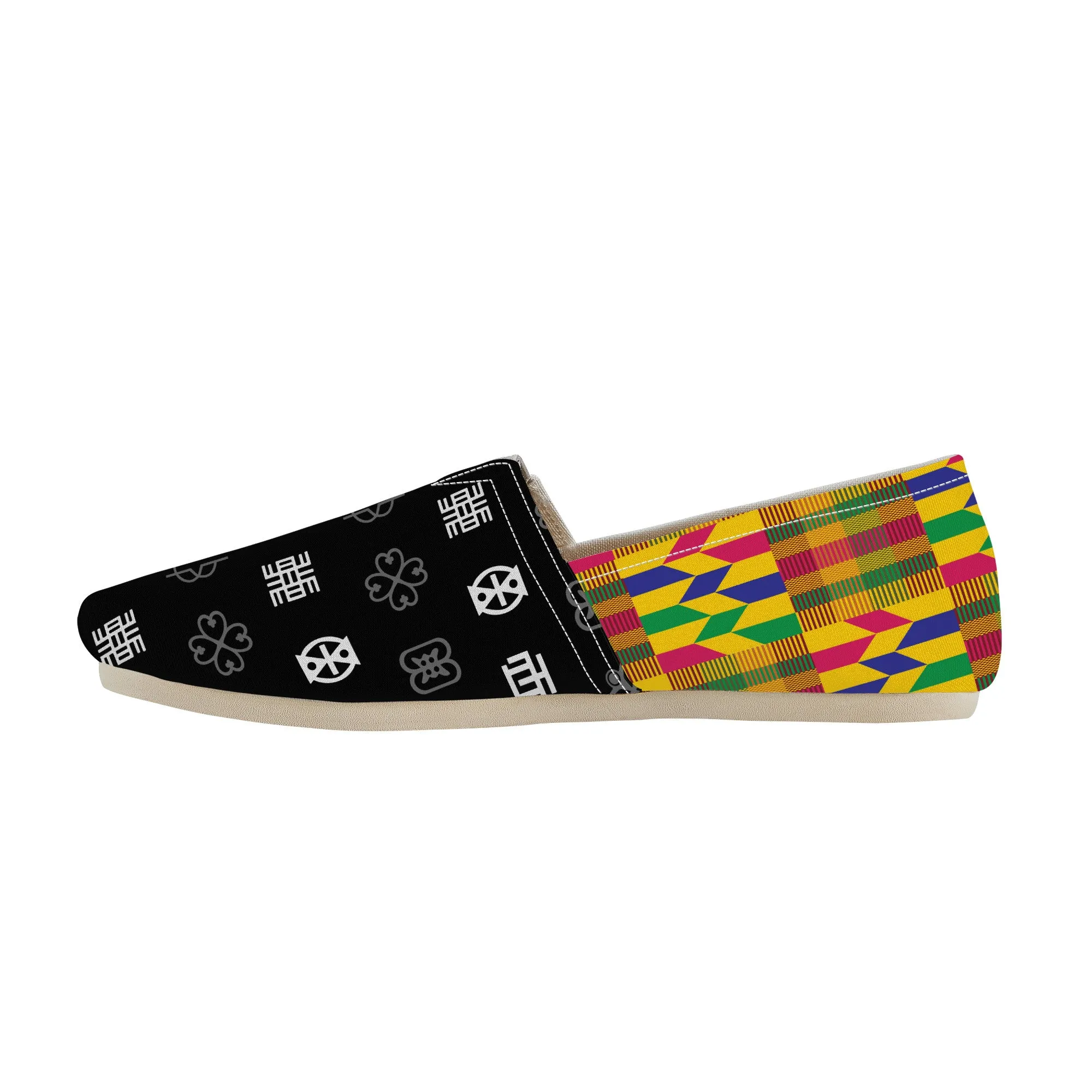 Adinkra Tuntumpa-Kente Slip-on Canvas