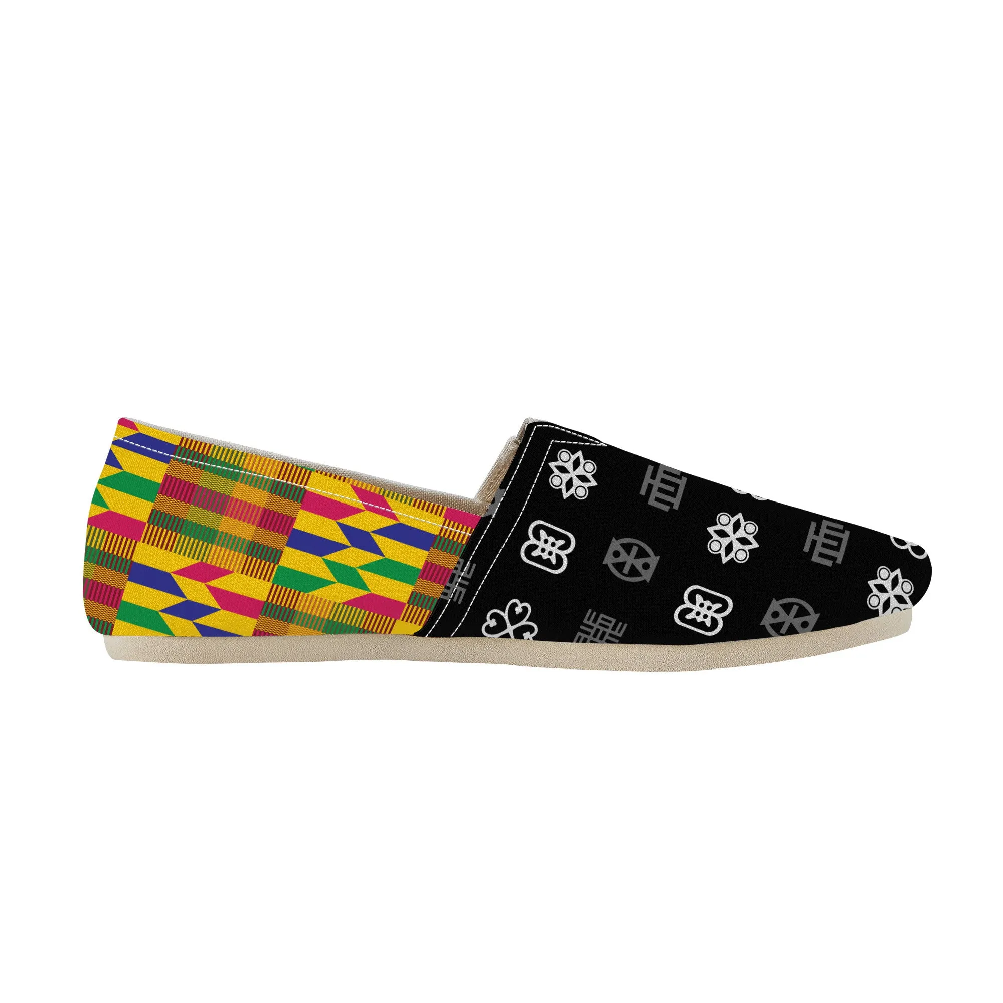 Adinkra Tuntumpa-Kente Slip-on Canvas