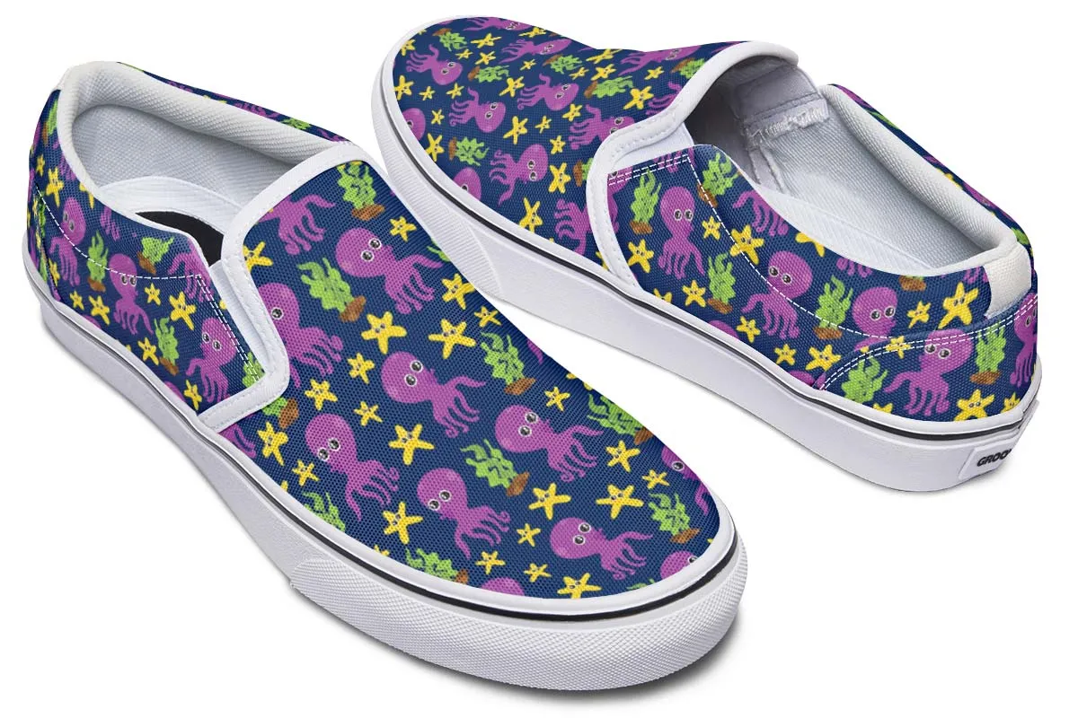 Adorable Octopus Pattern Slip-On Shoes