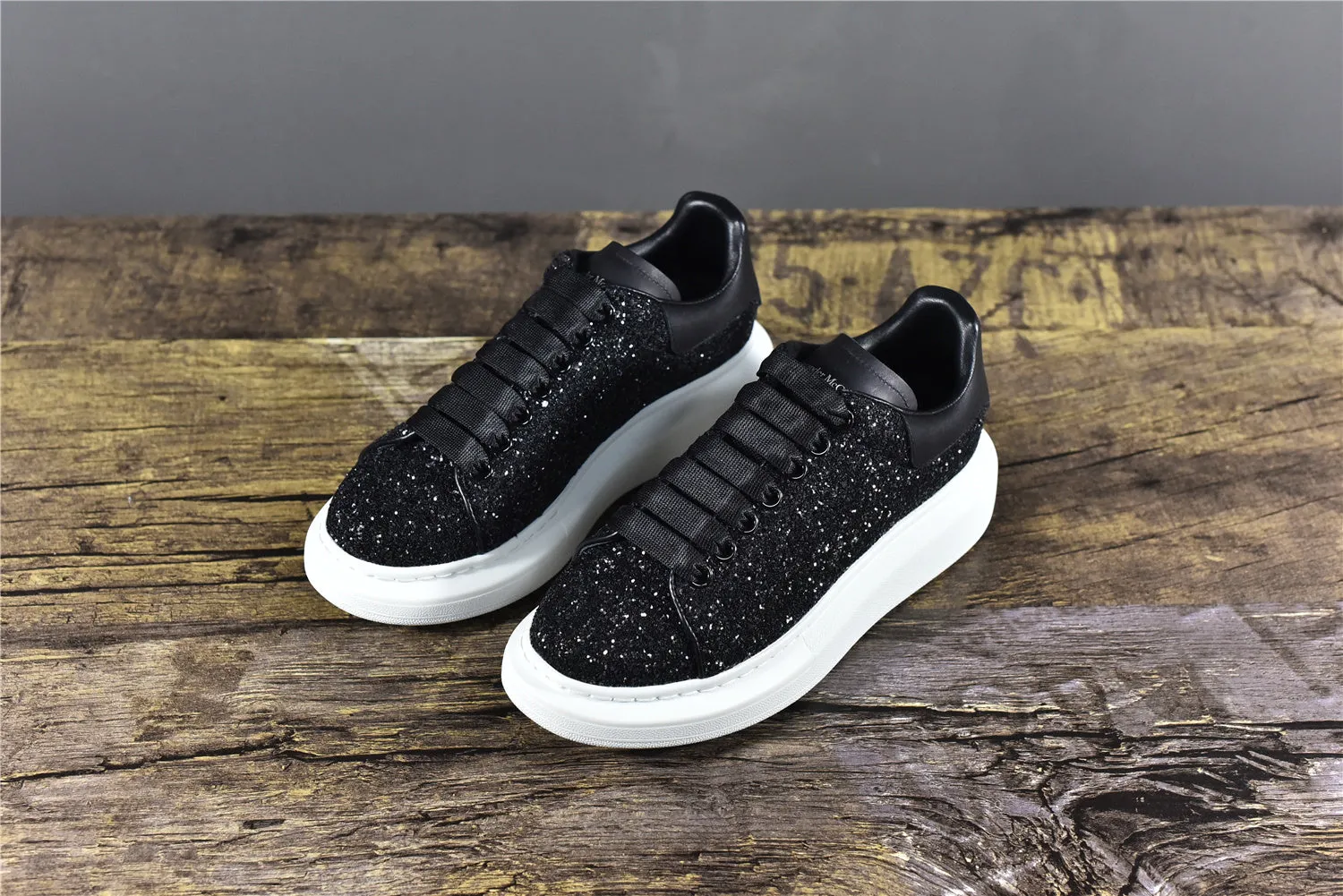 Alexander McQ Oversized Black Glitter