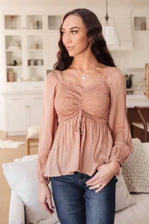 Always Lovely Top In Mauve