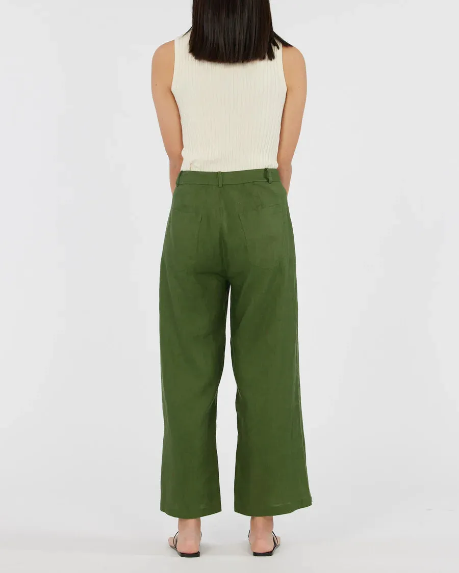 Barossa Linen Pant (Verdant)