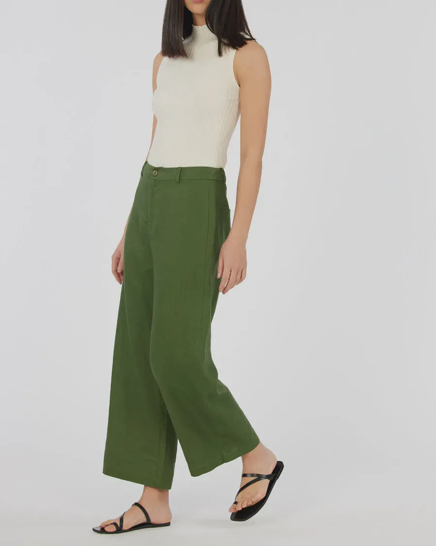 Barossa Linen Pant (Verdant)