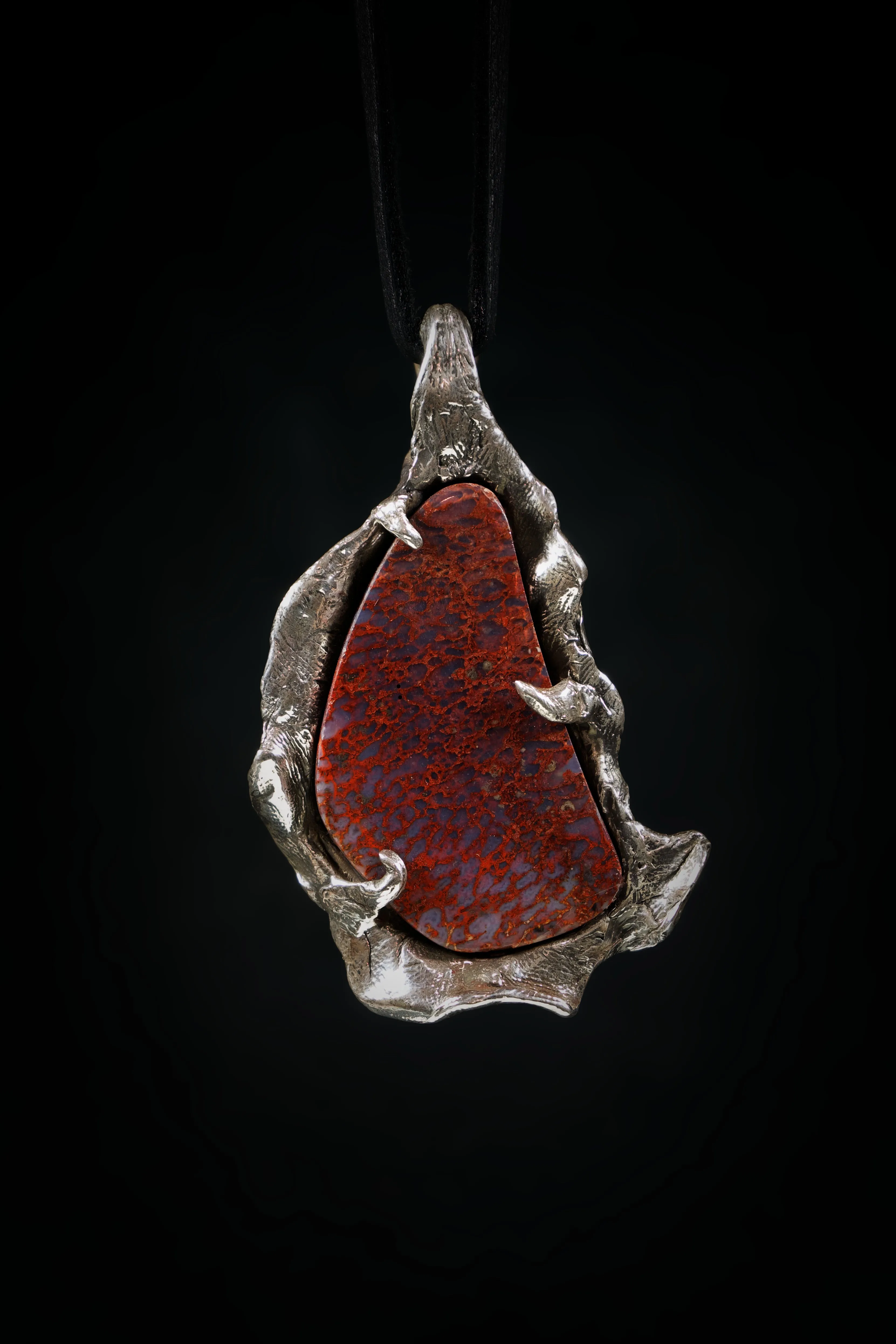 Bone of a Giant (Dinosaur Bone, Sterling Silver Pendant)