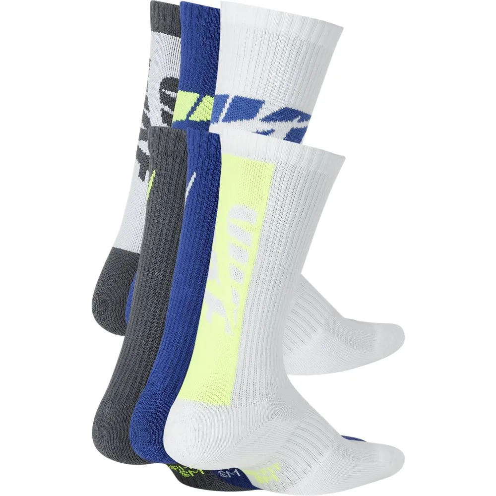 Boys' Nike Youth Everday Cushion Crew 6-Pack Socks