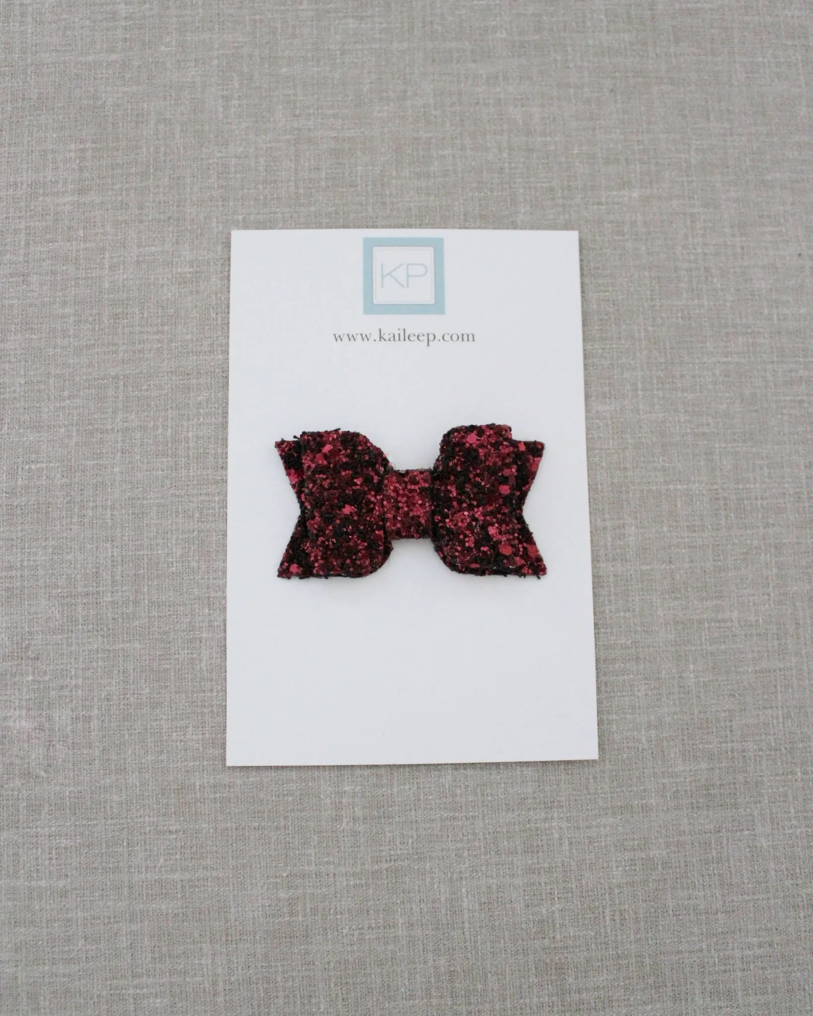 Burgundy Rock Glitter Hair Clip or Shoe Clip