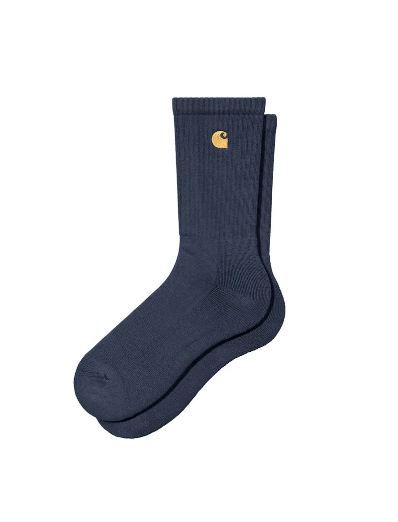 Carhartt WIP Chase Socks Blue / Gold