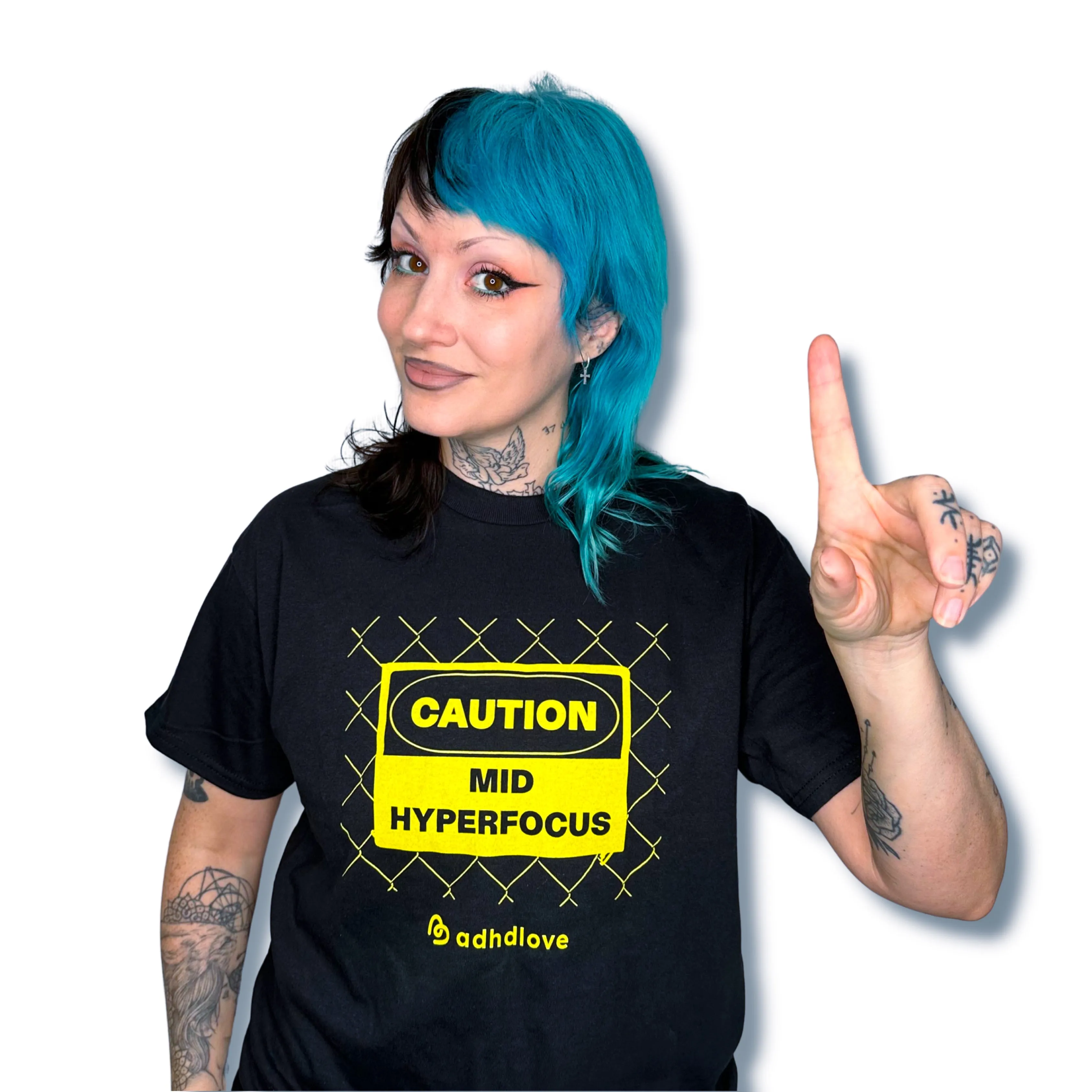 CAUTION T-SHIRT (BLACK)