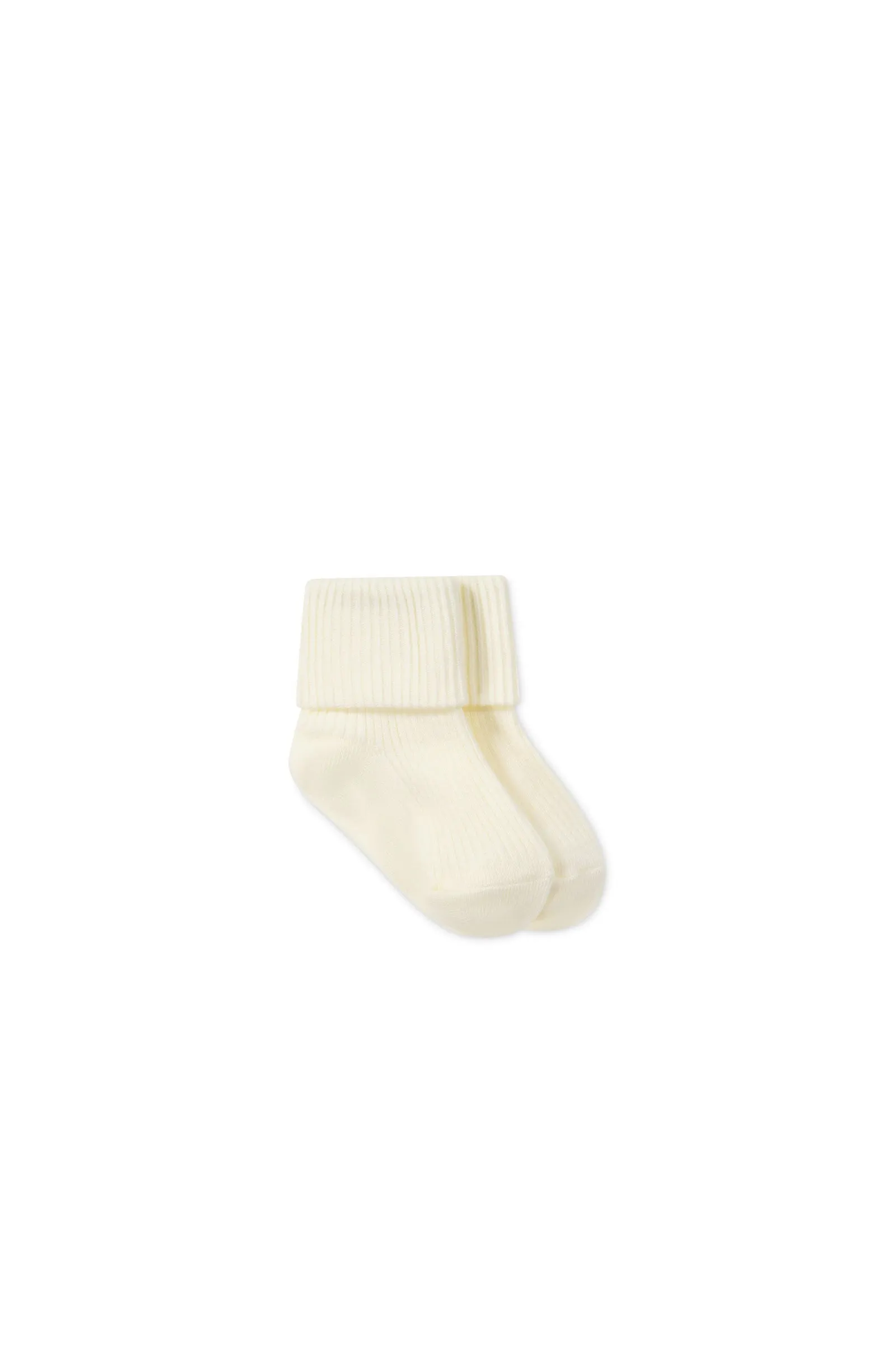 Classic Rib Sock - Parchment