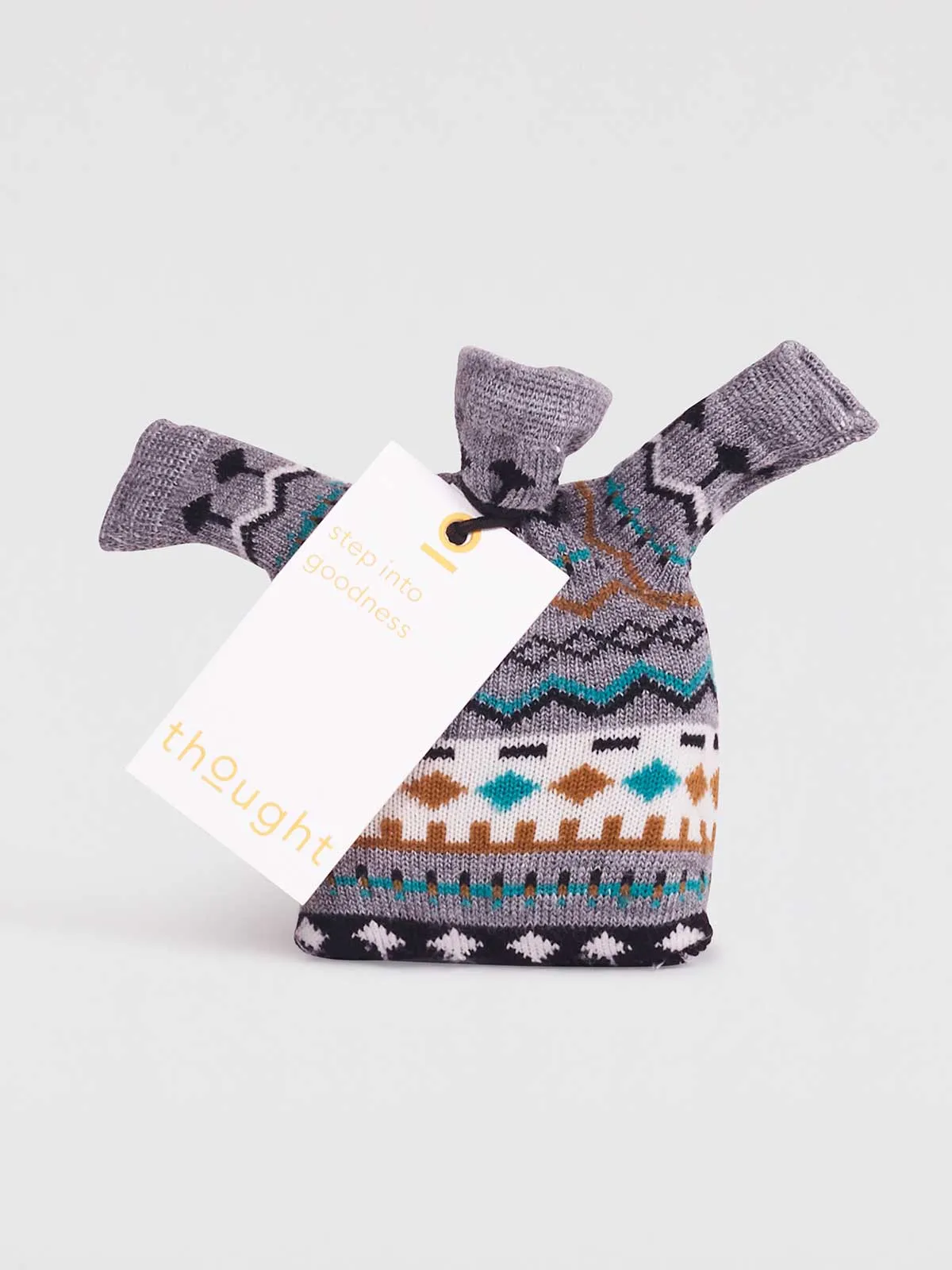 Dannie Kids' Organic Cotton Fairisle Socks in a Bag - Multi