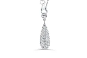 Diamond Pendant 0.49 CT TW 14K White Gold DPEN029