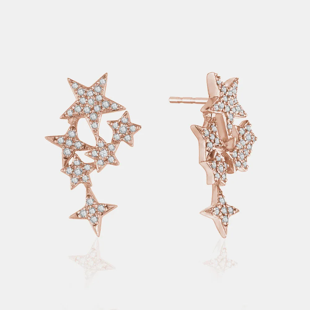 Diamond Starry Earrings