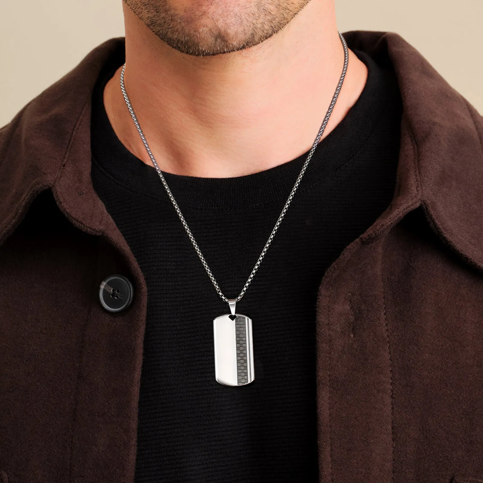 Dog Tag Pendant Necklace KRKC