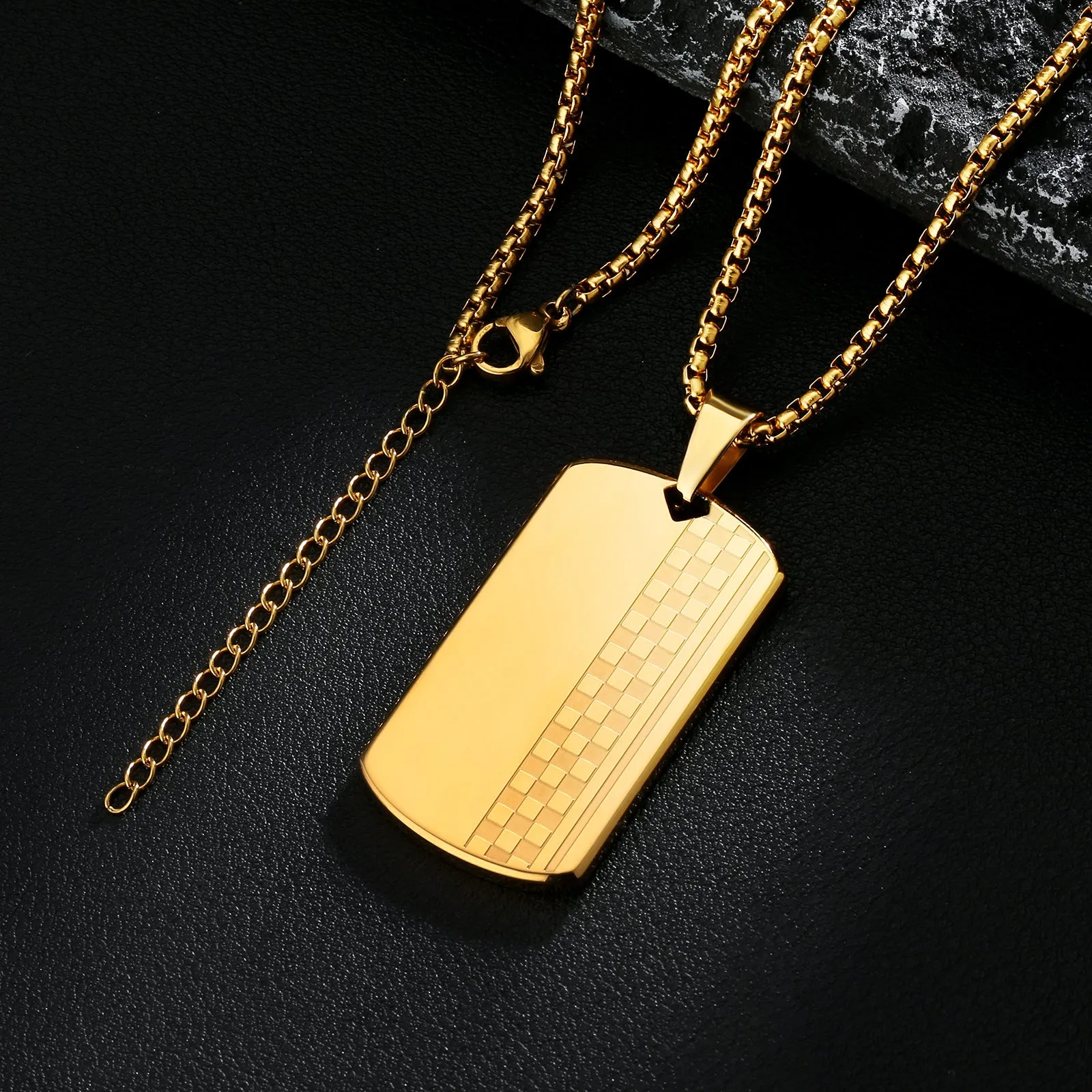 Dog Tag Pendant Necklace KRKC