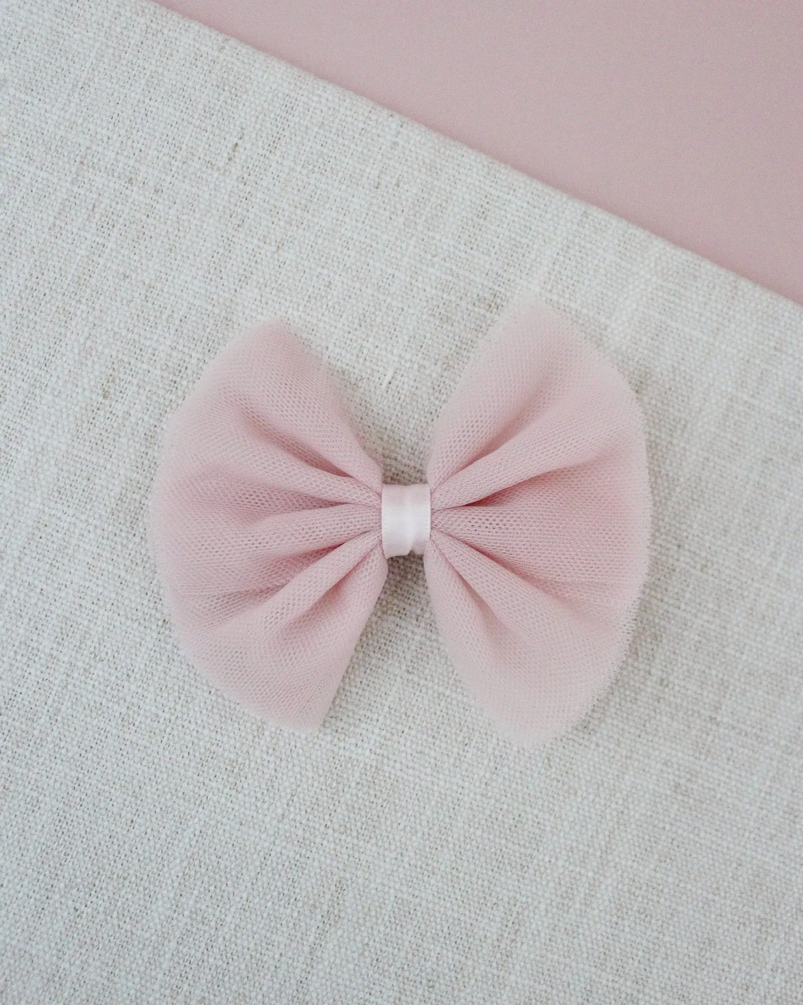 Dusty Pink Butterfly Tulle Bow Hair Clip or Shoe Clips