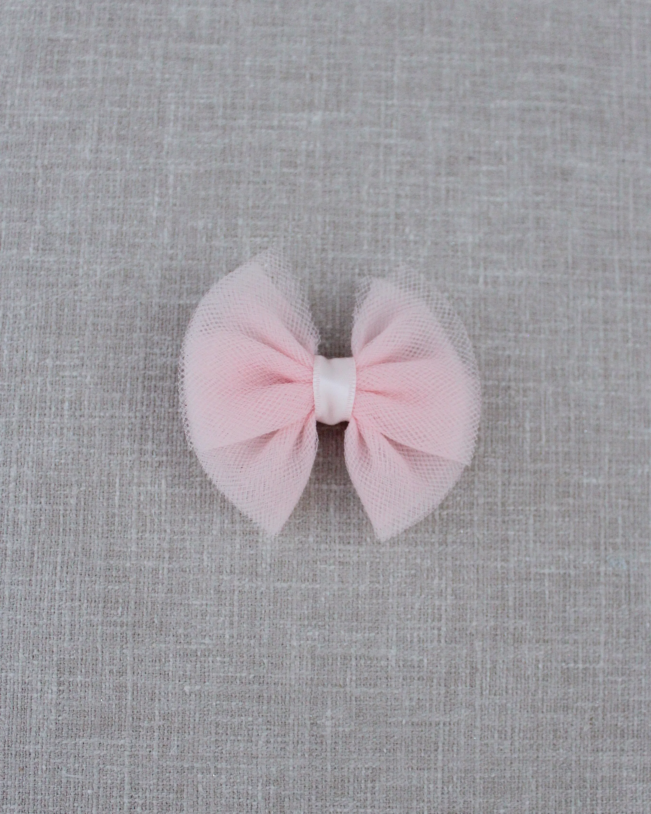 Dusty Pink Butterfly Tulle Bow Hair Clip or Shoe Clips