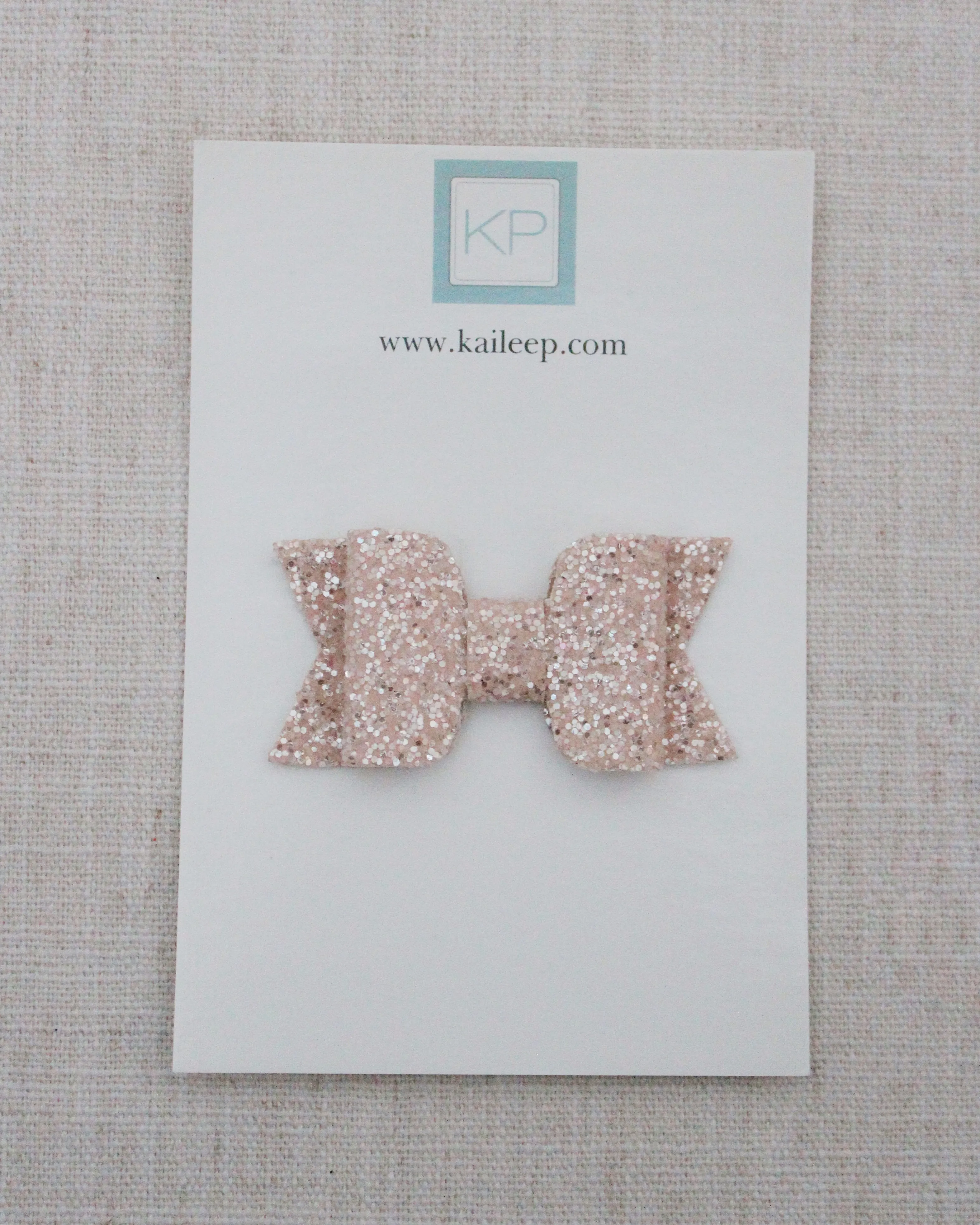 Dusty Pink Rock Glitter Hair Clip or Shoe Clip