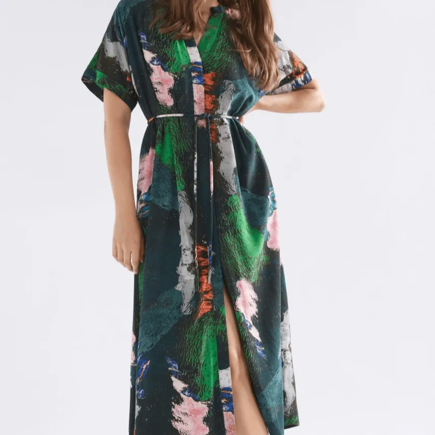 Elk The Label Malo Shirt Dress Reflections Print