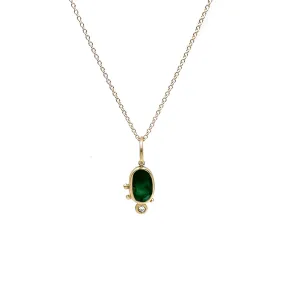 Emerald Charm Necklace