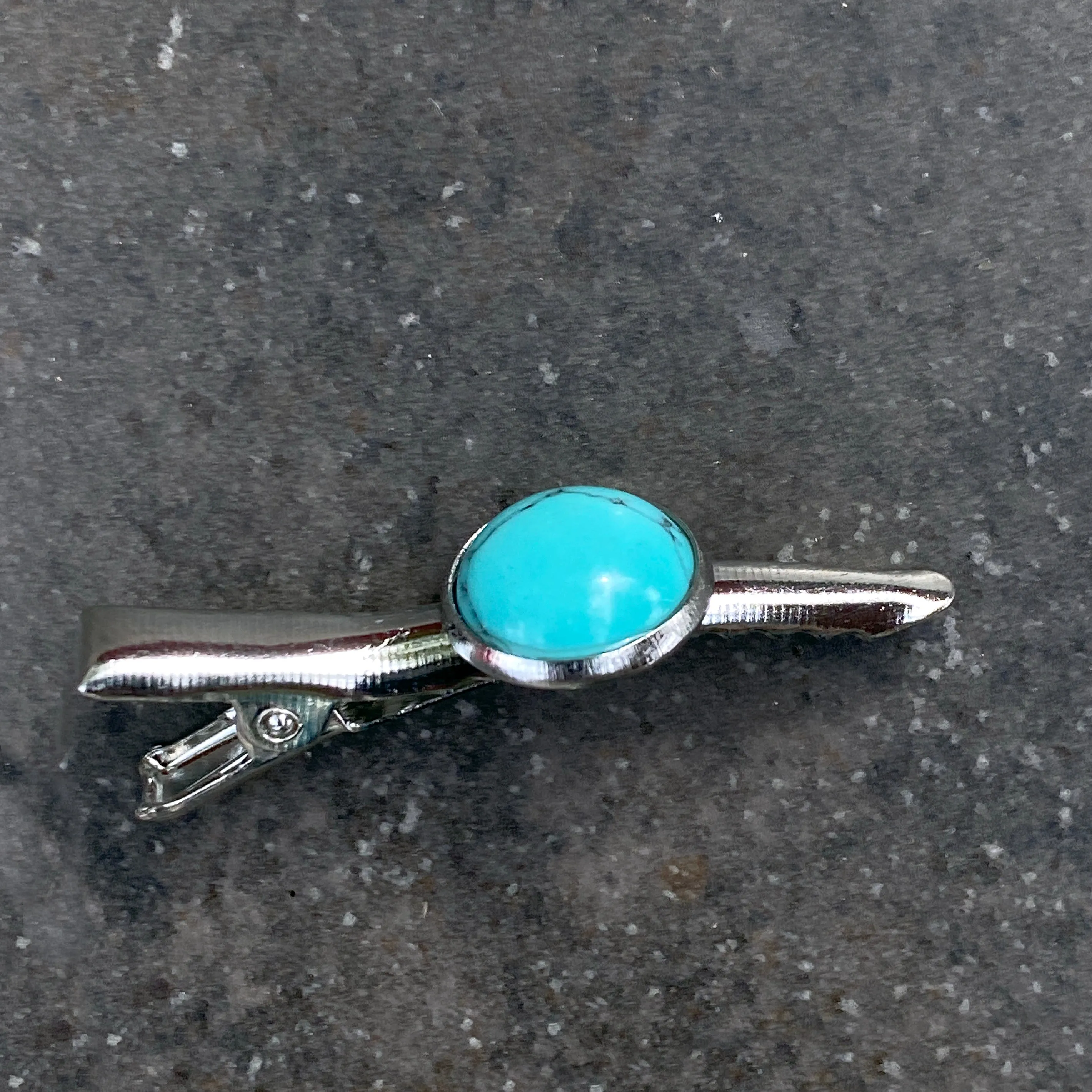 Genuine Gemstones on Metal Hairclips