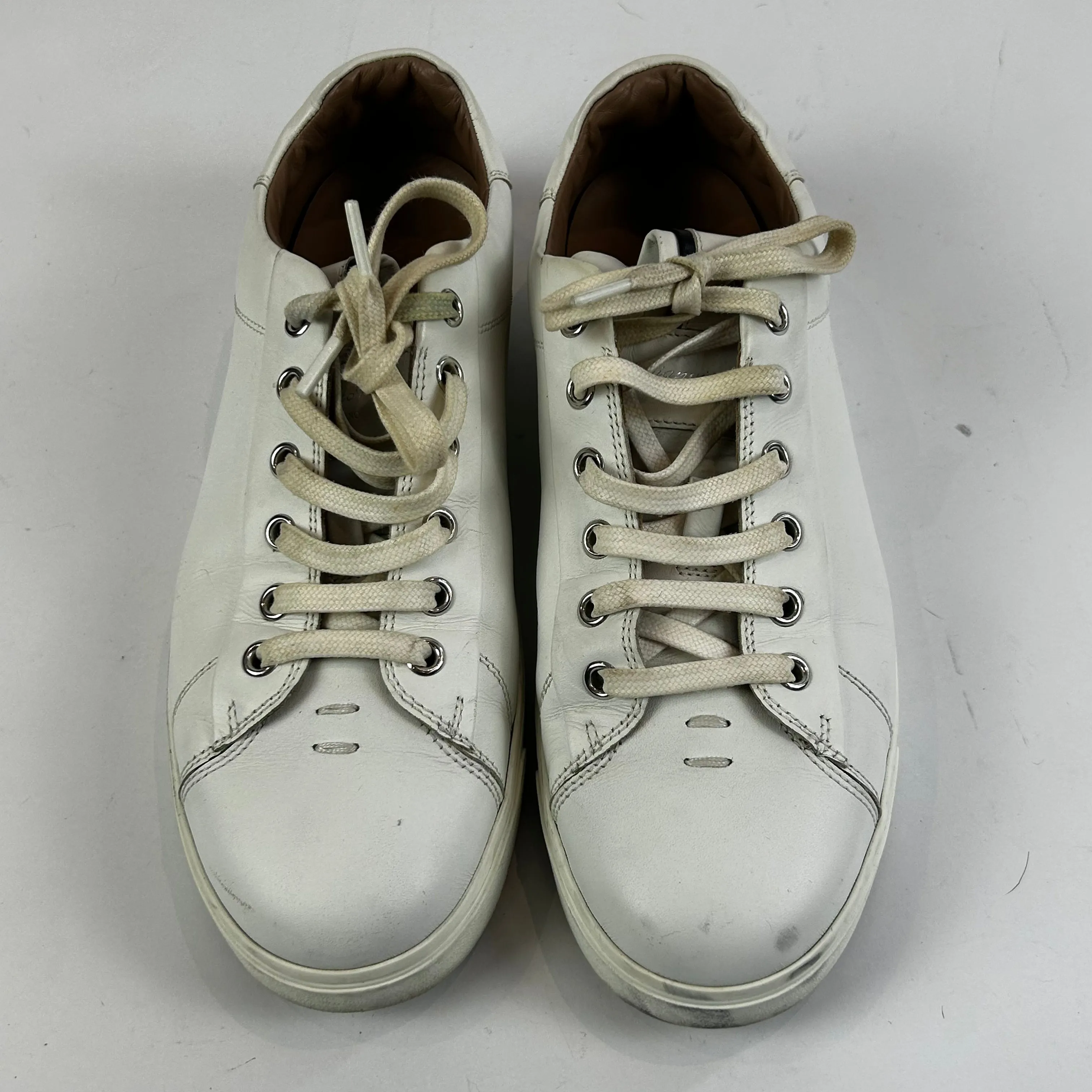 Gianvito Rossi 610 White Leather Trainers 38.5