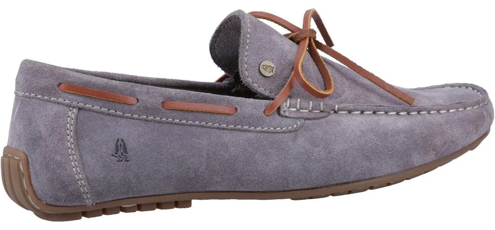 Hush Puppies Reuben Mens Suede Leather Boat Shoe