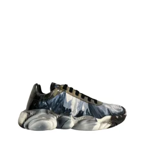 Optimized Product Title: Stylish Ice Blue Paint-Splattered Teddy Sole Sneaker