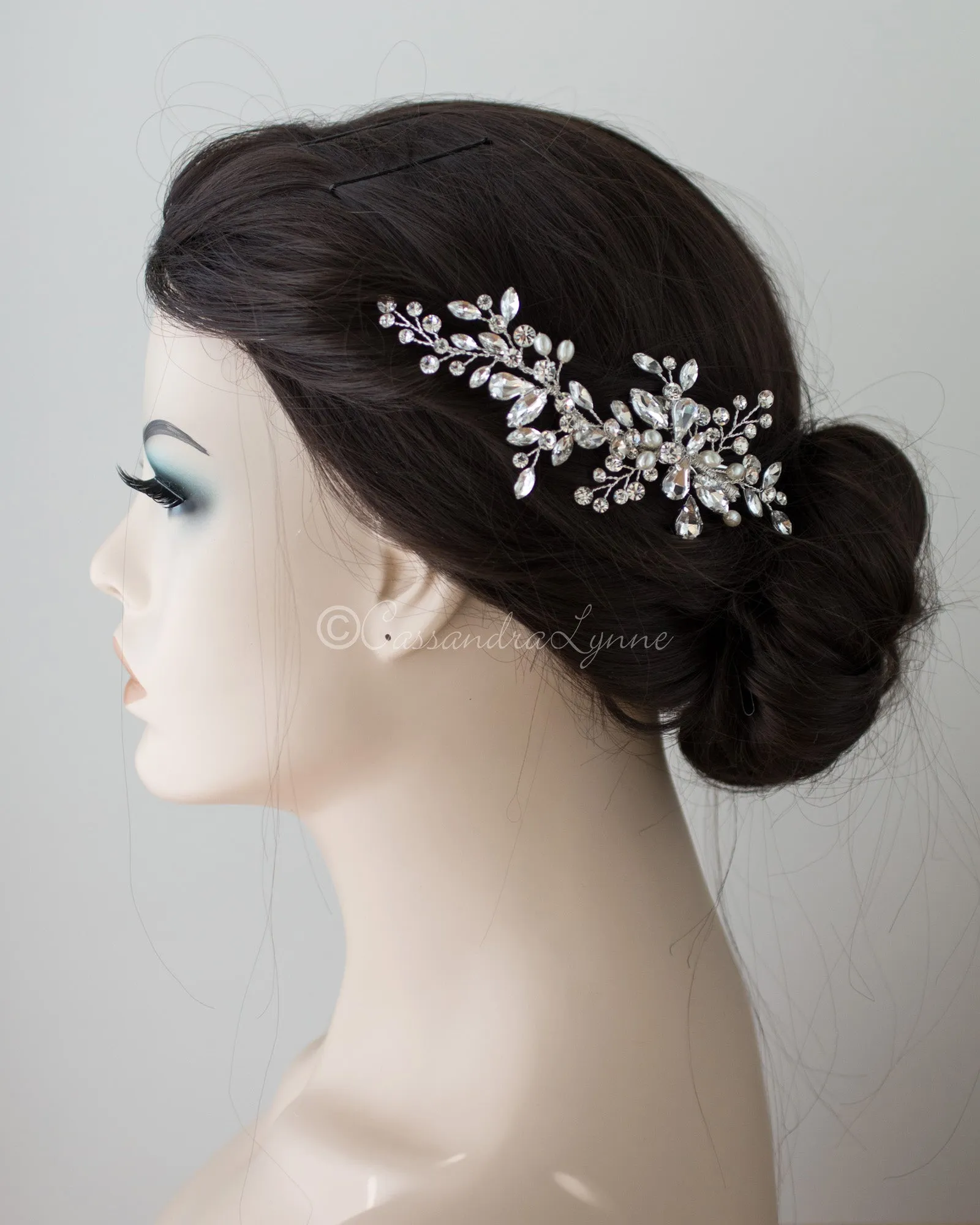 Ivory Pearl Bridal Hair Clip