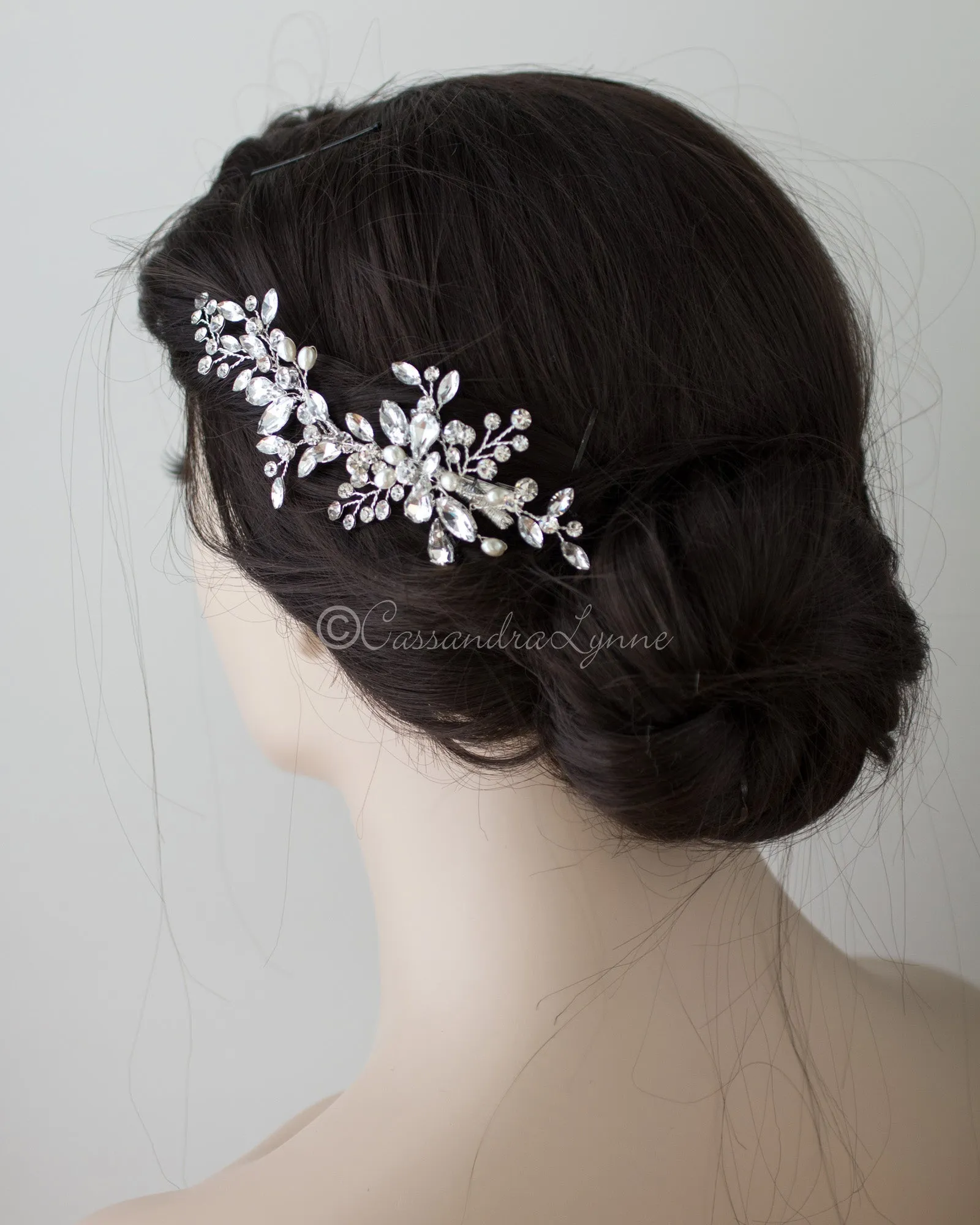 Ivory Pearl Bridal Hair Clip