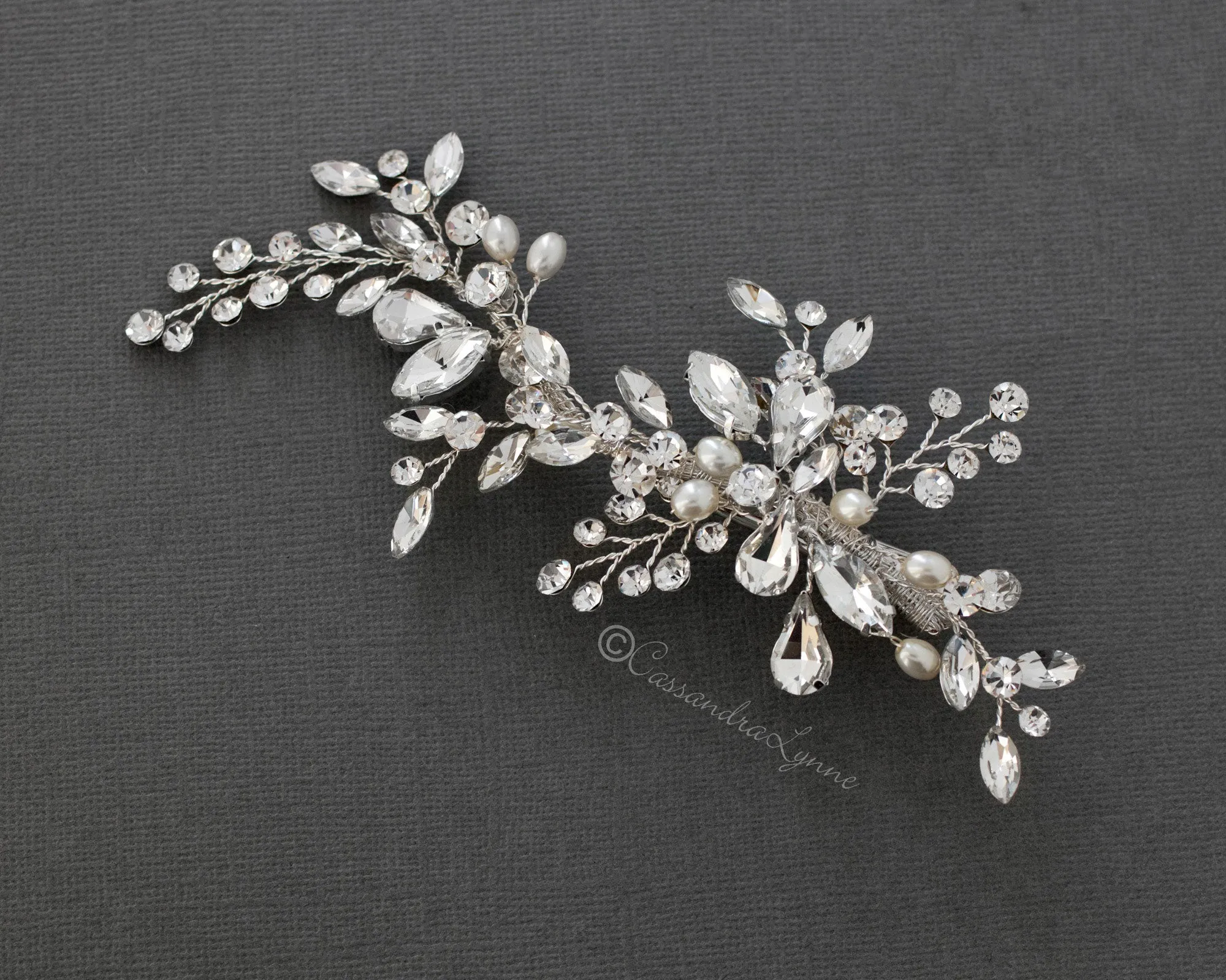 Ivory Pearl Bridal Hair Clip