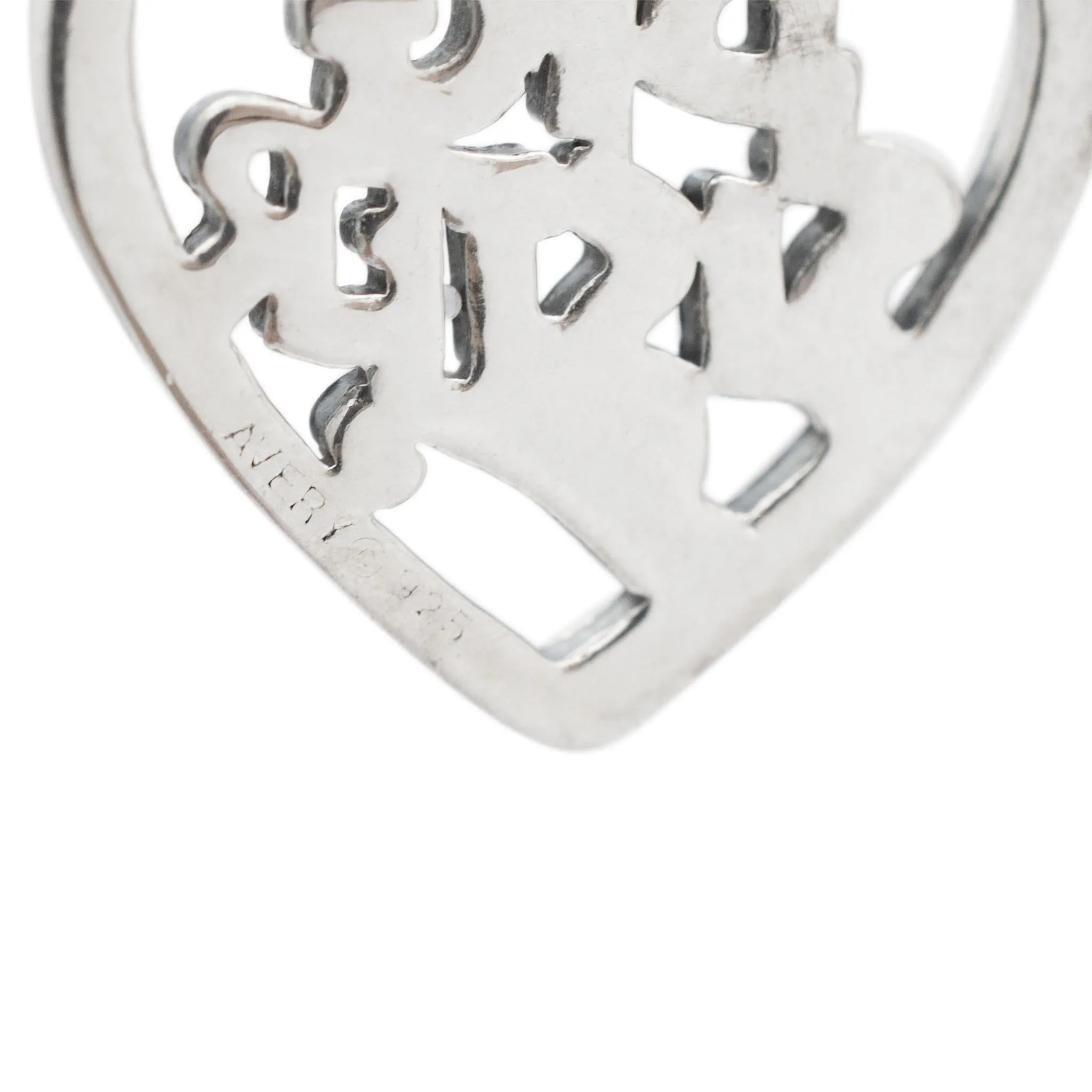 James Avery 925 Sterling Silver Big Sister Heart Charm Pendant