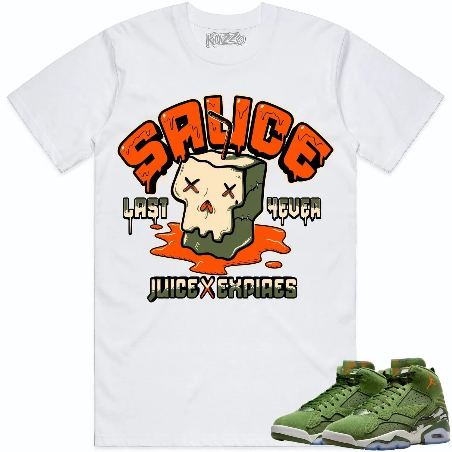 Jordan MVP Olive Sky J Shirt to Match - CELADON SAUCE