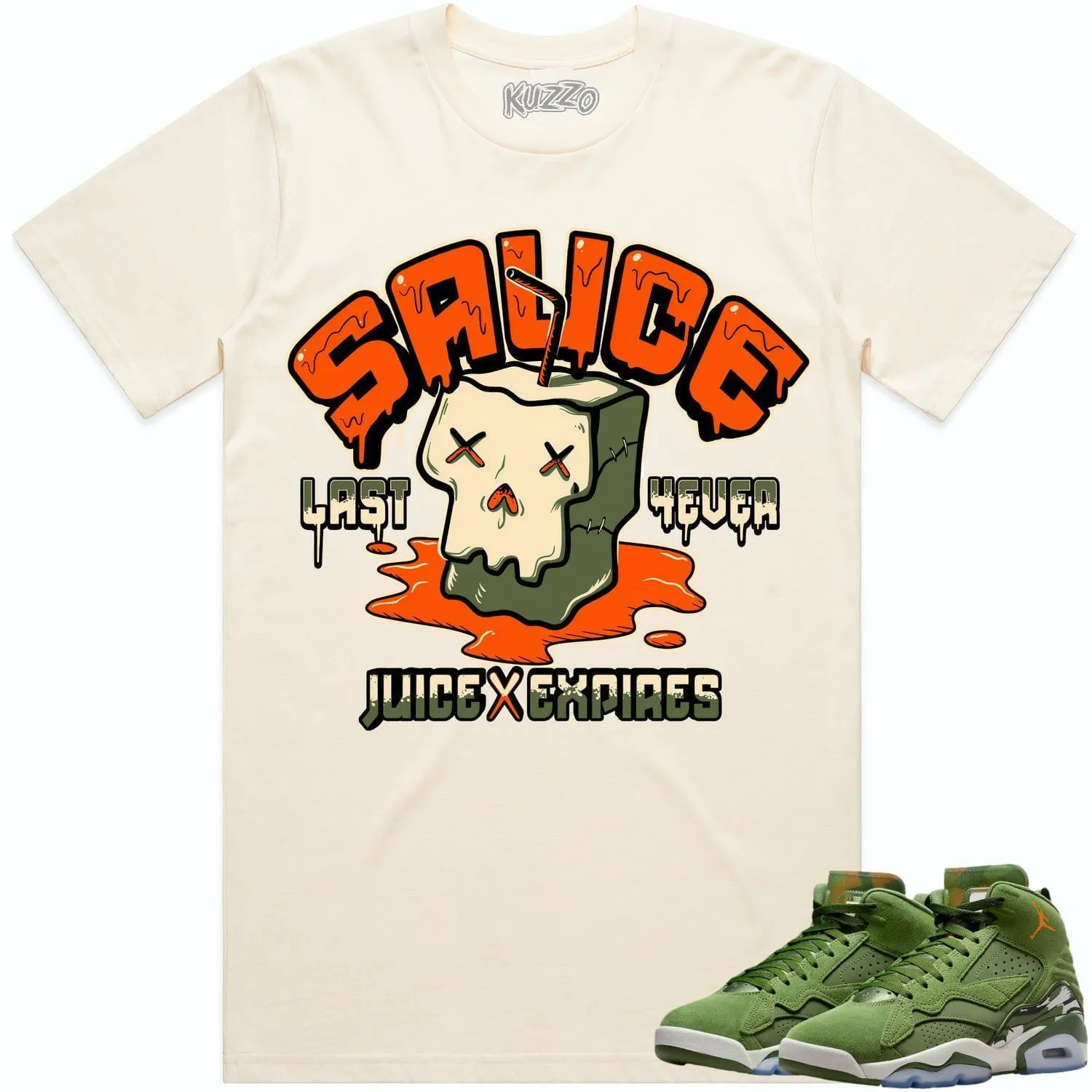 Jordan MVP Olive Sky J Shirt to Match - CELADON SAUCE