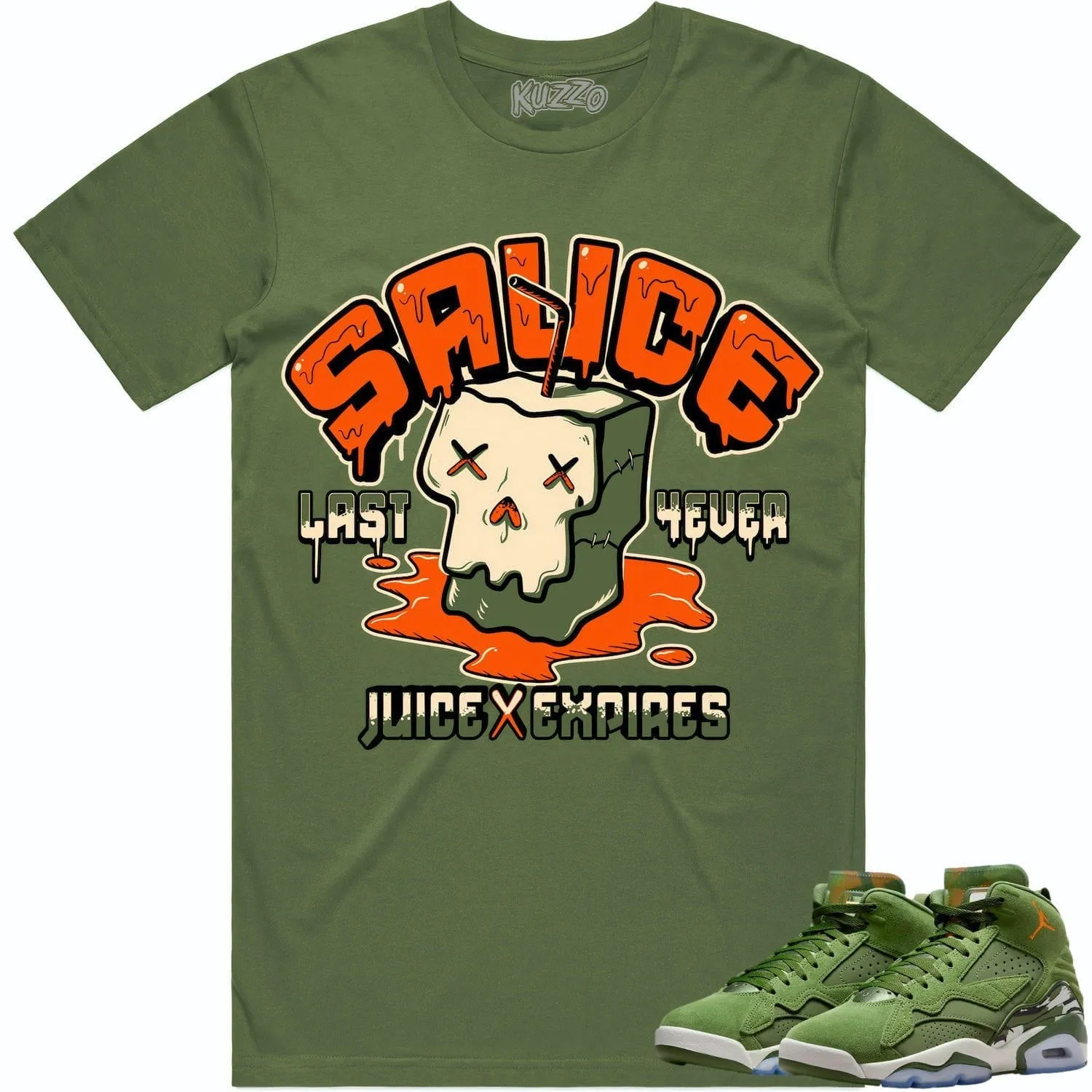 Jordan MVP Olive Sky J Shirt to Match - CELADON SAUCE