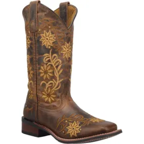 Laredo Women's Brown Secret Garden Square Toe Boot