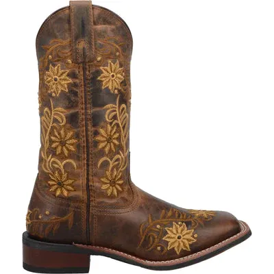 Laredo Women's Brown Secret Garden Square Toe Boot