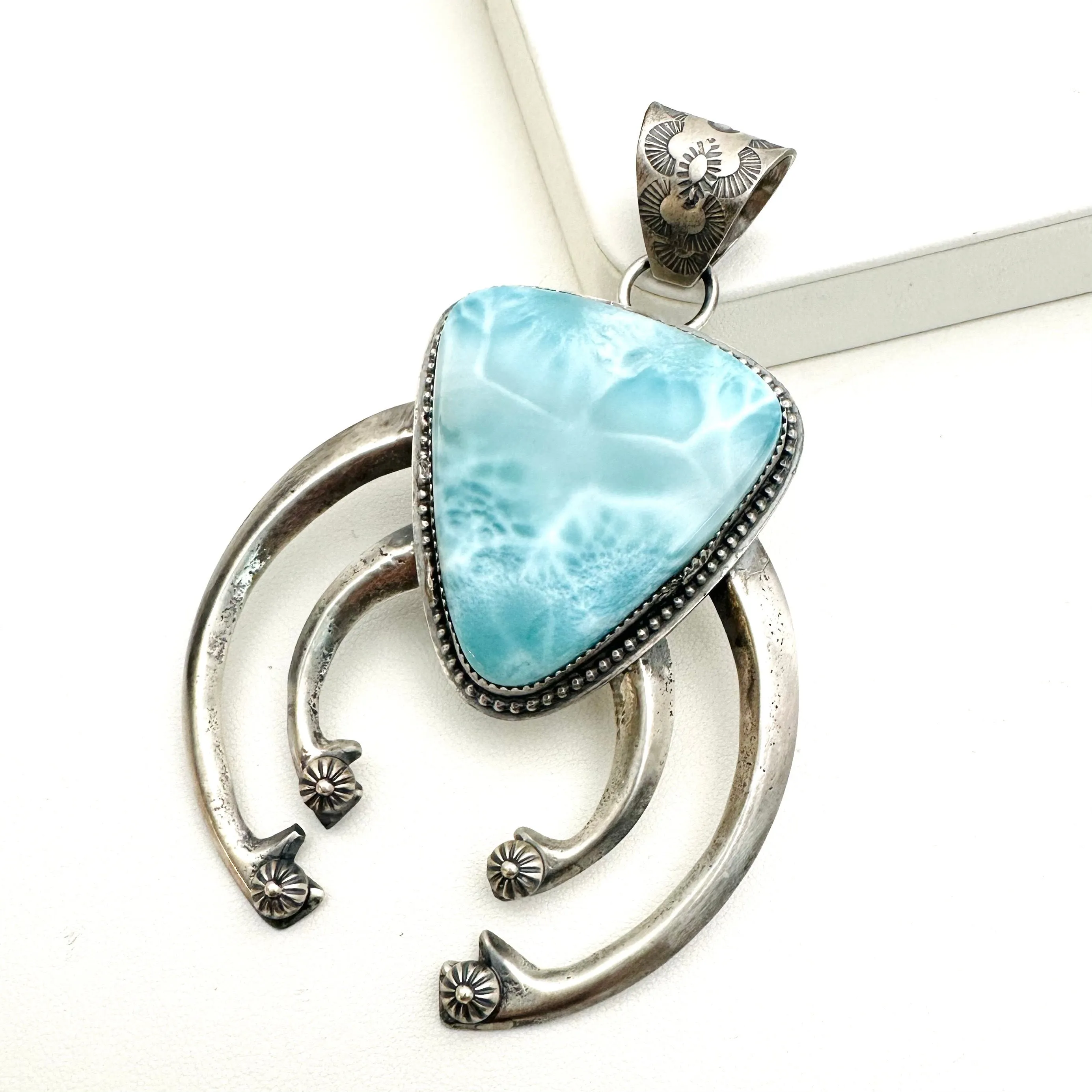 Larimar Naja Pendants