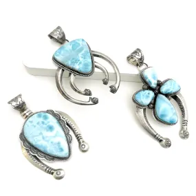 Larimar Naja Pendants