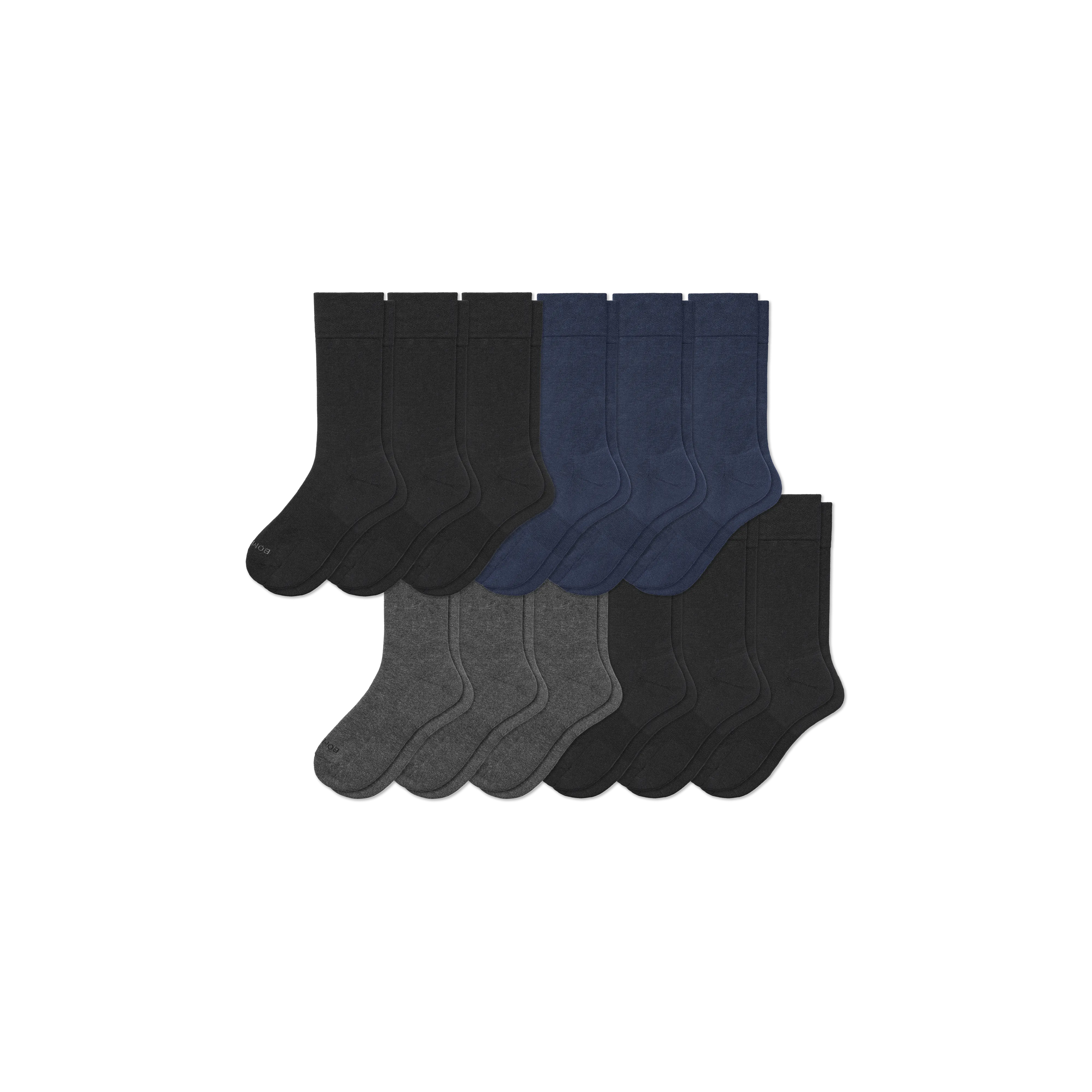 Men's Dress Calf Sock 12-Pack