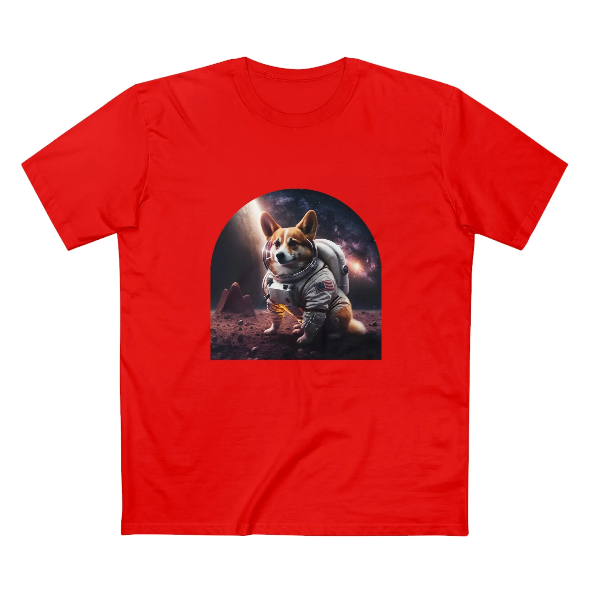 Men's Space Corgi crew neck t-shirt