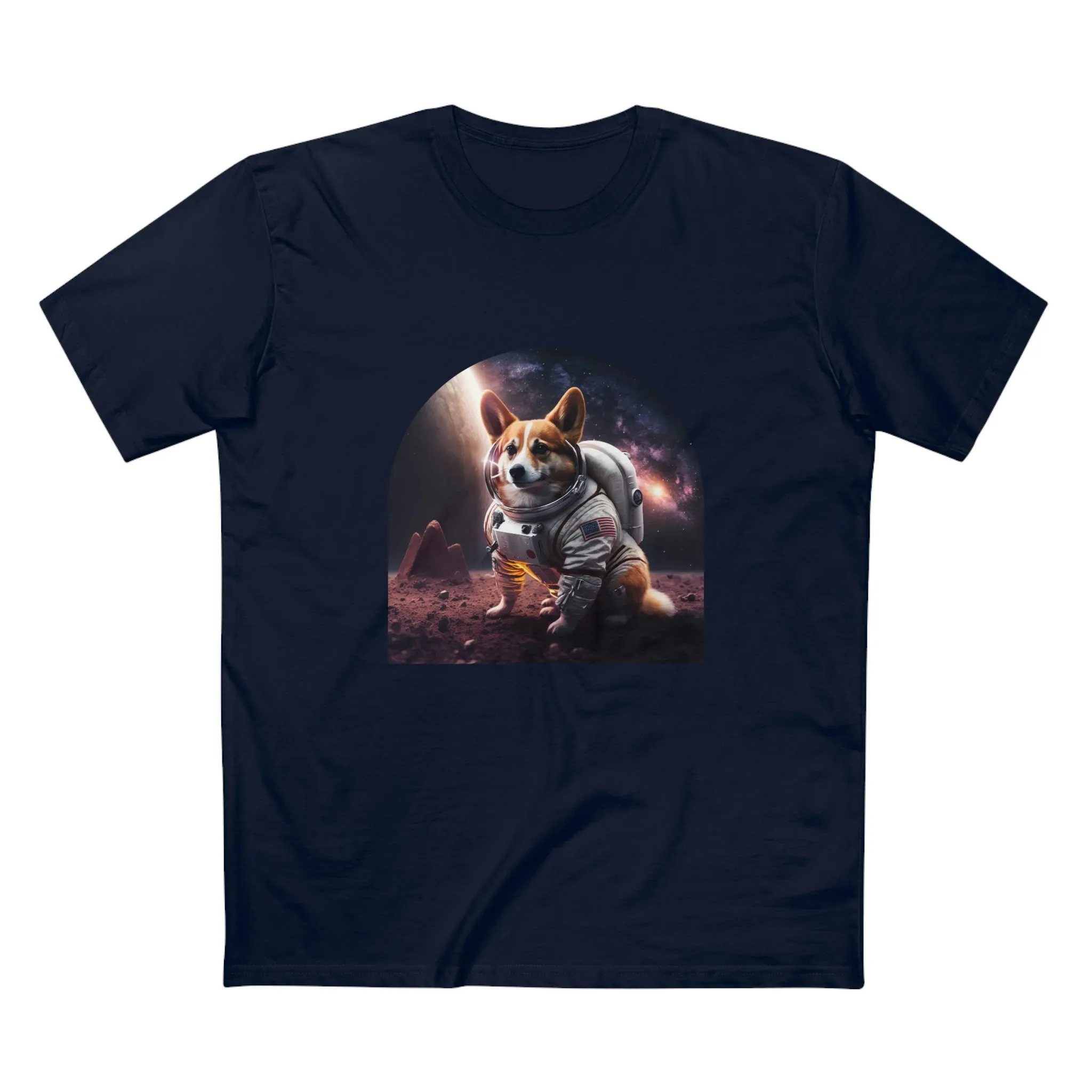 Men's Space Corgi crew neck t-shirt