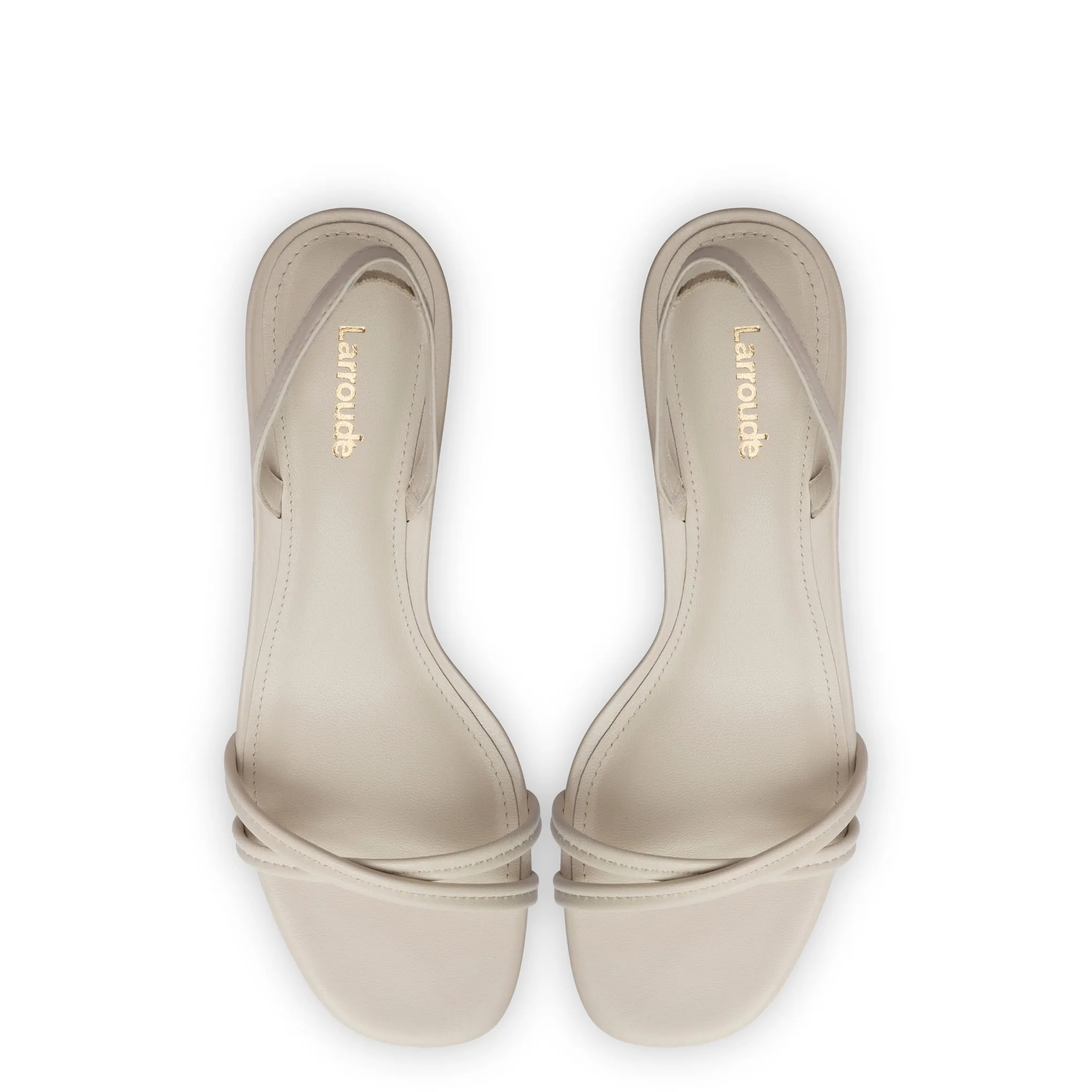 Mini Annie Sandal In Ivory Leather