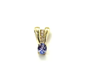 Oval Tanzanite & Diamond Accent Pendant