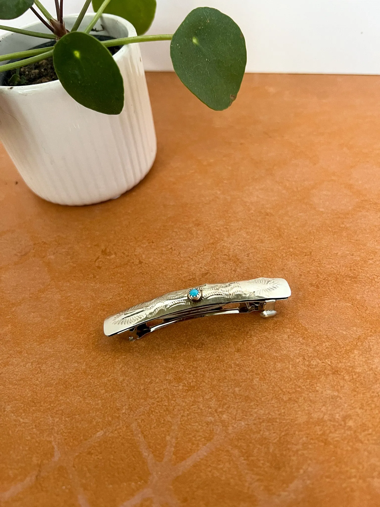 Petite Turquoise Hair Clip