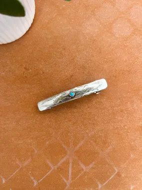 Petite Turquoise Hair Clip