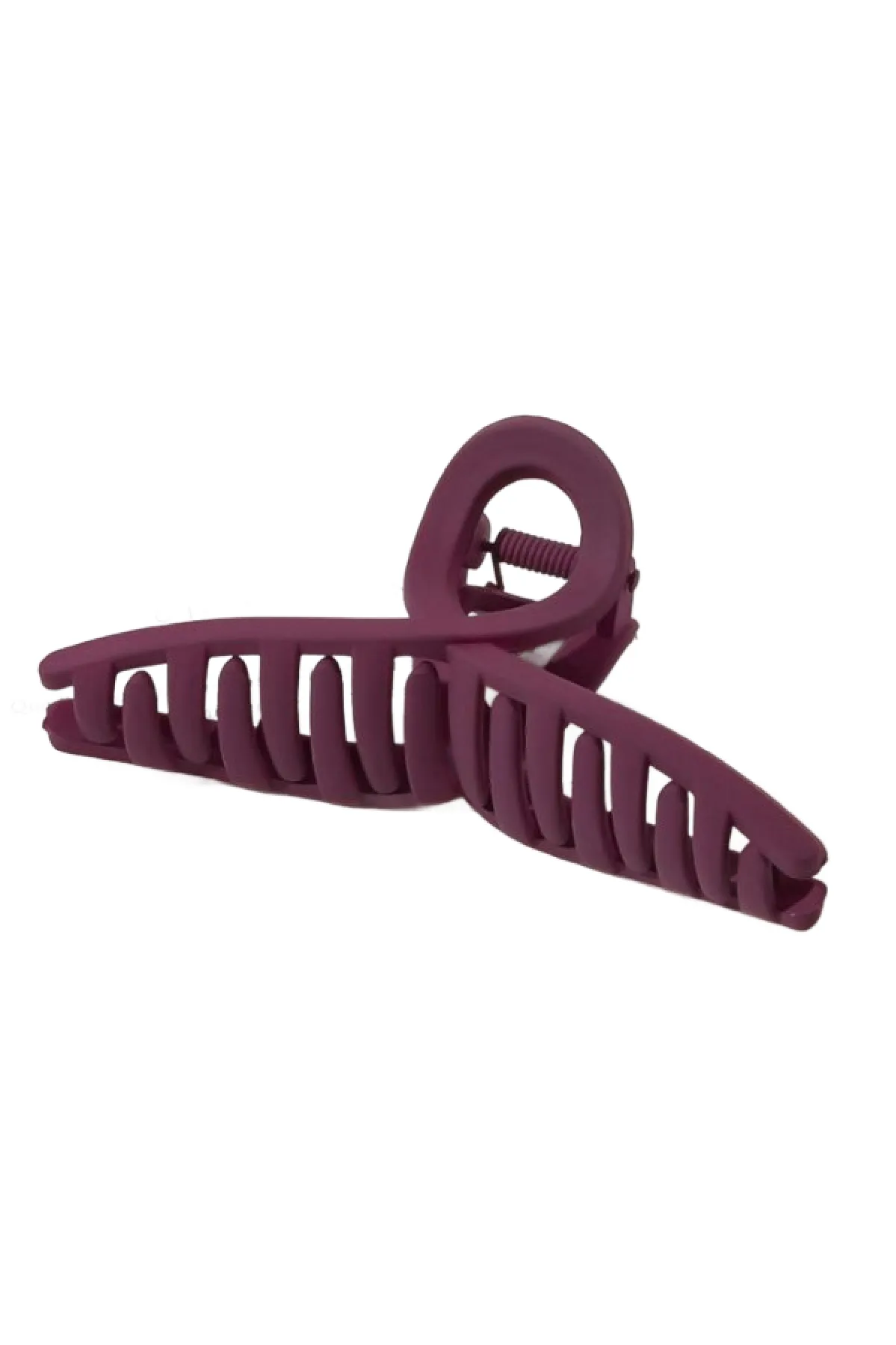 Plum Matte Claw Clip